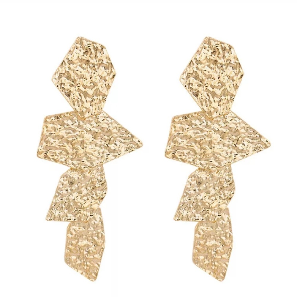 Hammered Dangle Earrings